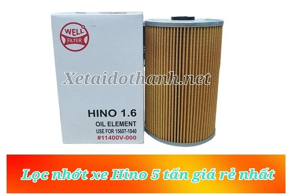 Lọc nhớt xe Hino 5 tấn - Phụ Tùng Phú Tiến Chất lượng 1 Lọc nhớt xe Hino 5 tấn - Phụ Tùng Phú Tiến Chất lượng 1