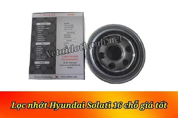 Lọc nhớt xe Hyundai Solati 16 chỗ - Phụ Tùng Ô Tô Phú Tiến 1 Lọc nhớt xe Hyundai Solati 16 chỗ - Phụ Tùng Ô Tô Phú Tiến 1