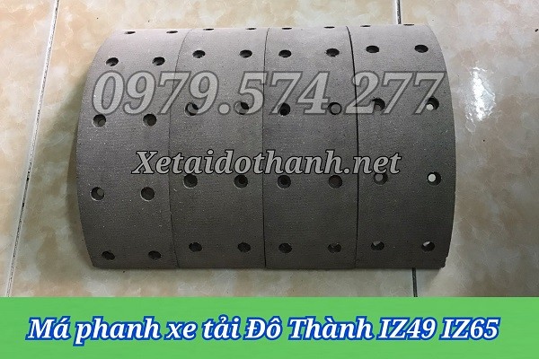 Má Phanh Xe Tải Đô Thành IZ49 IZ65 Chất Lượng 1 Má Phanh Xe Tải Đô Thành IZ49 IZ65 Chất Lượng 1