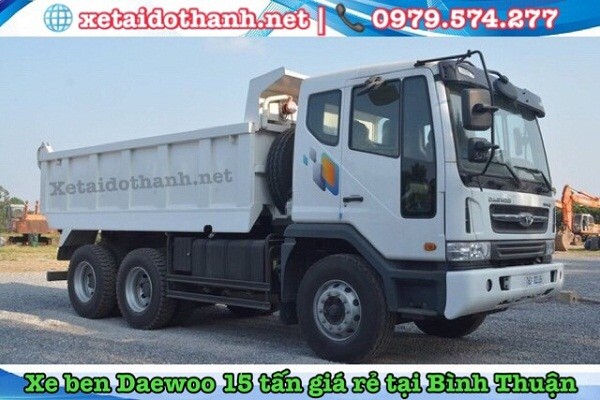 XE BEN 15 TẤN 3 CHÂN DAEWOO TẠI BÌNH THUẬN  - VAY 80% XE 1 XE BEN 15 TẤN 3 CHÂN DAEWOO TẠI BÌNH THUẬN  - VAY 80% XE 1
