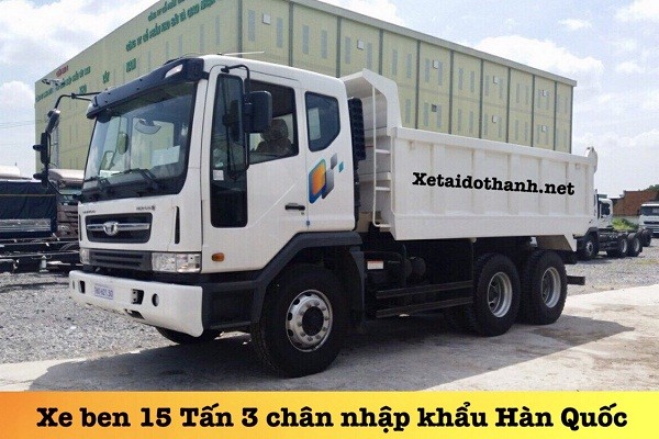 XE BEN 15 TẤN 3 CHÂN DAEWOO TẠI LONG AN - VAY 90% XE 1 XE BEN 15 TẤN 3 CHÂN DAEWOO TẠI LONG AN - VAY 90% XE 1